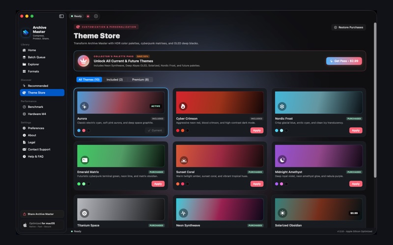 Archive Master Theme Store
