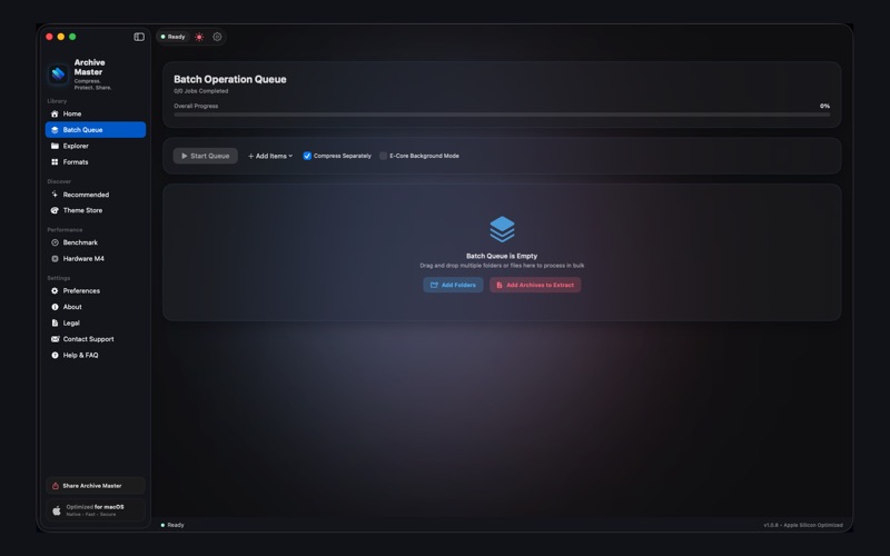 Archive Master Batch Queue